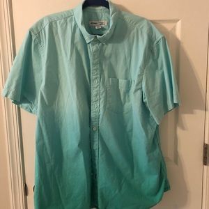 Old navy gradient teal Oxford button up